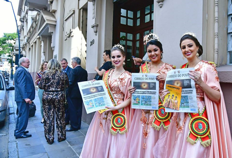 FENAMILHO recepcionada na Rede Record RS
