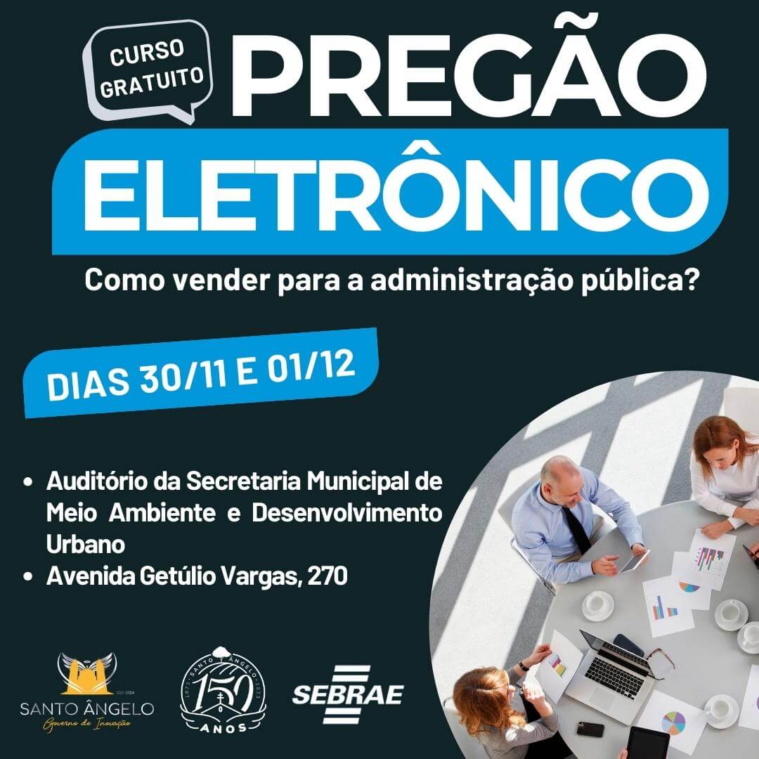 Município promove mais um curso para venda em pregão eletrônico