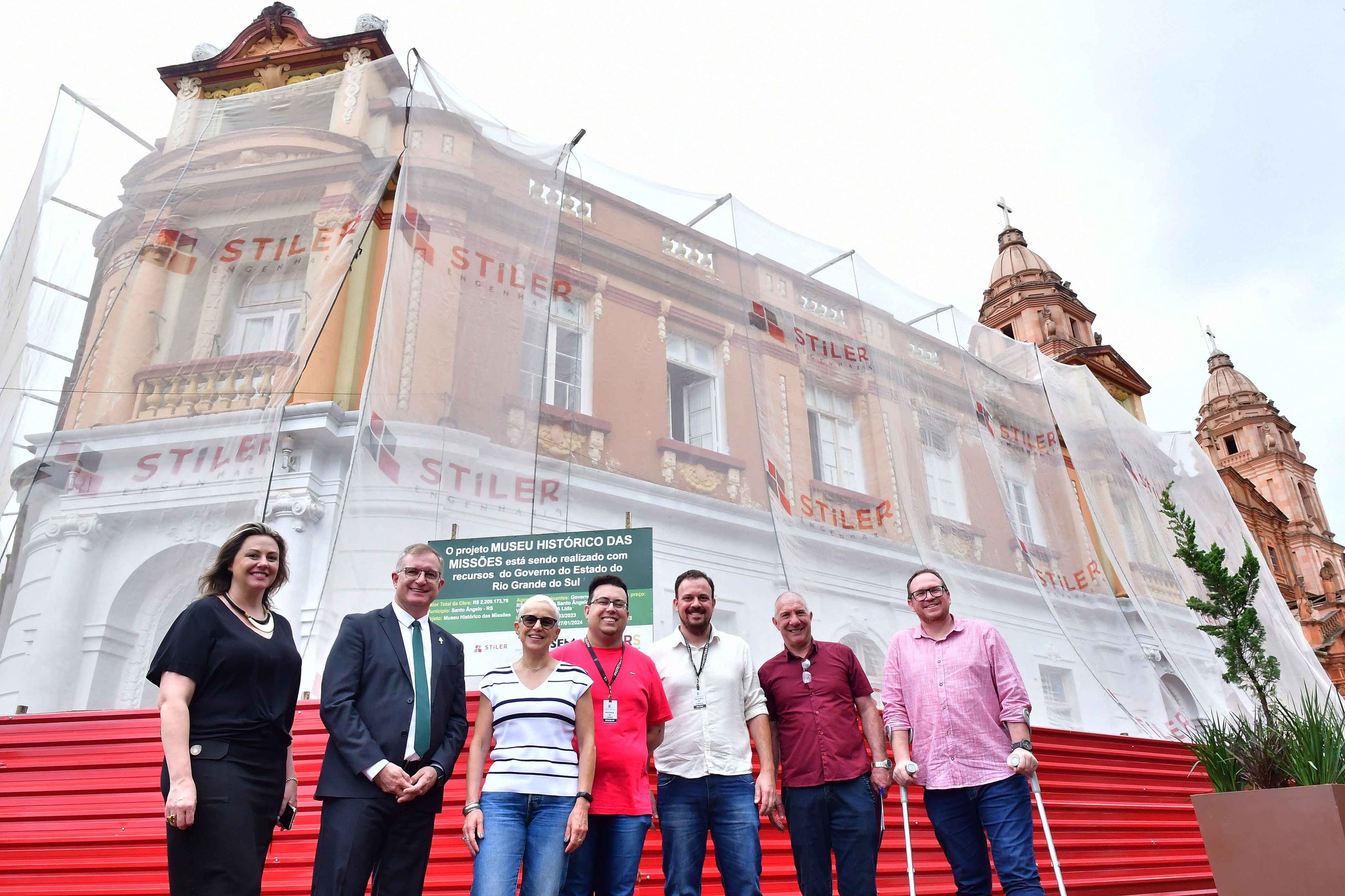Secretária de Estado da Cultura visita obras do Museu Histórico das Missões