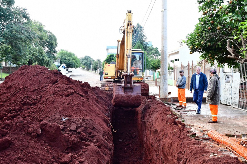 Setor crítico para alagamentos recebe obras de drenagem pluvial