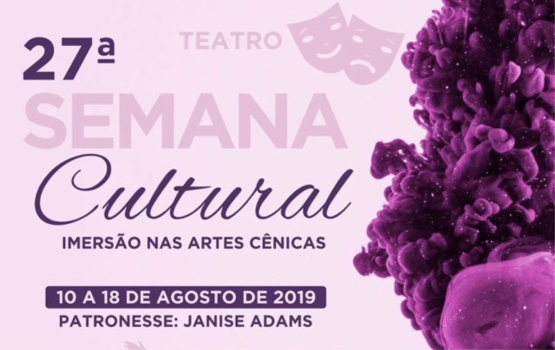 Programação da 27ª Semana Cultural inicia dia 10