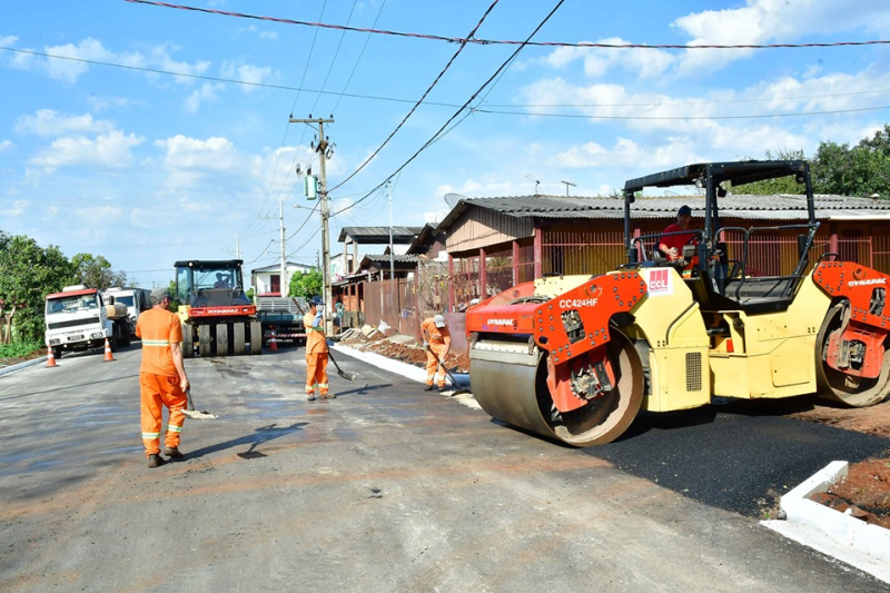 Concluído o asfaltamento nos bairros Maria Ritter e Alvorada