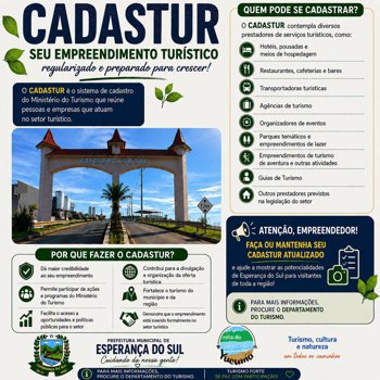 A IMPORTANCIA DE SE CADASTRAR NO CADASTUR