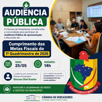 Nova Audi&ecirc;ncia P&uacute;blica
