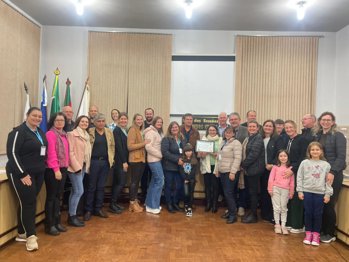 Entrega de Mo&ccedil;&atilde;o a Escola Paulo Freire
