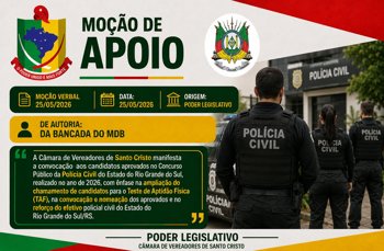 <p>Mo&ccedil;&atilde;o de Apoio&nbsp;&aacute; Pol&iacute;cia Civil</p>