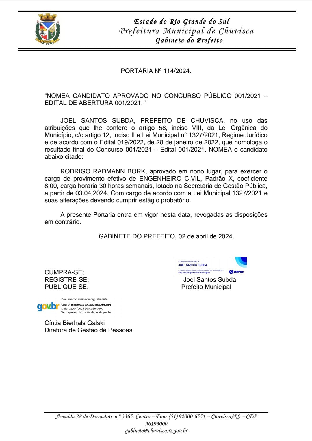 <p>CONVOCA&Ccedil;&Atilde;O CONCURSO P&Uacute;BLICO 001/2021</p>