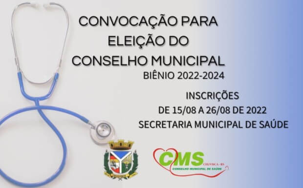 CONVOCAÇÃO PARA ELEIÇÃO DO CONSELHO MUNICIPAL DE SAÚDE