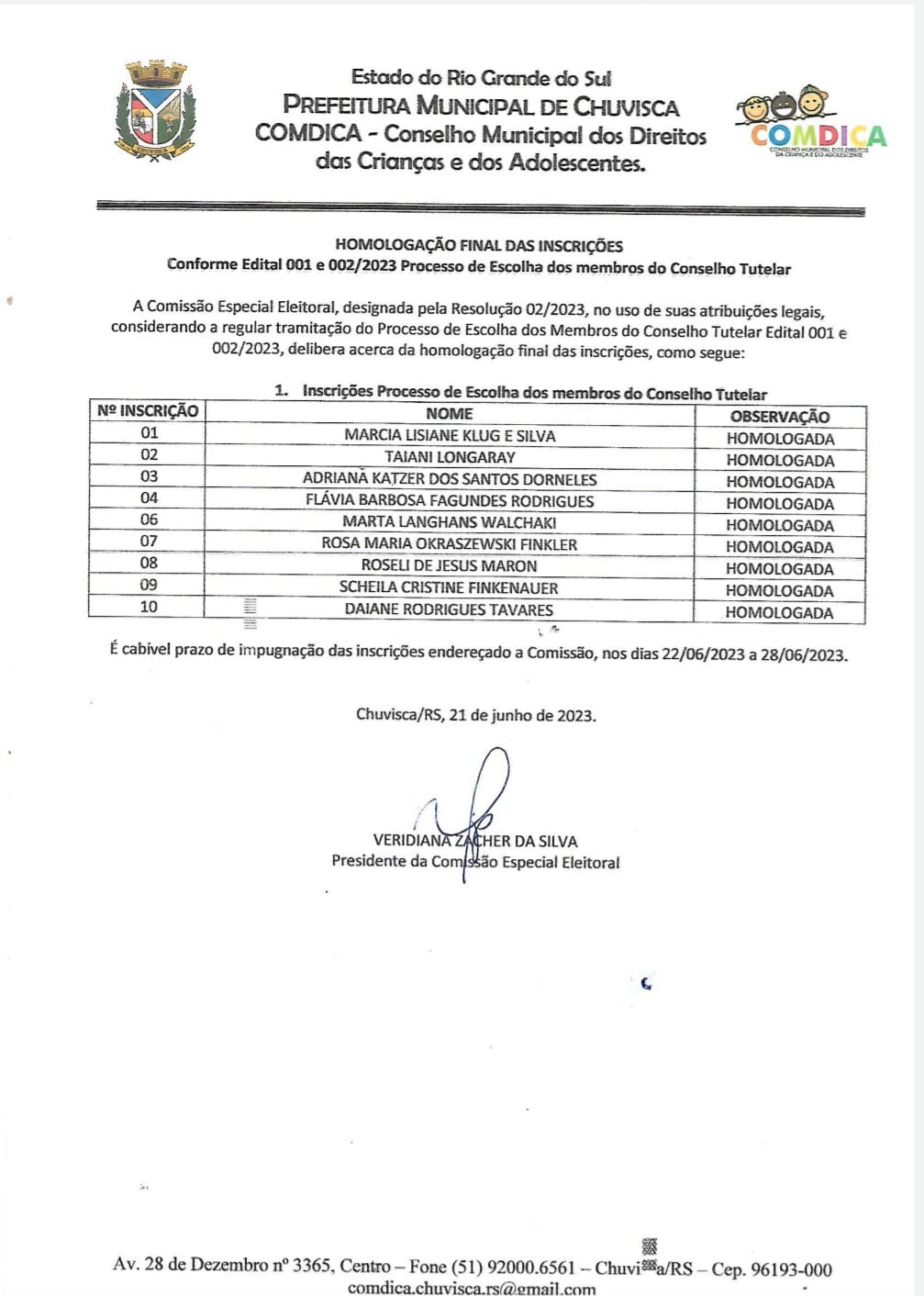 Escolha dos membros do Conselho Tutelar