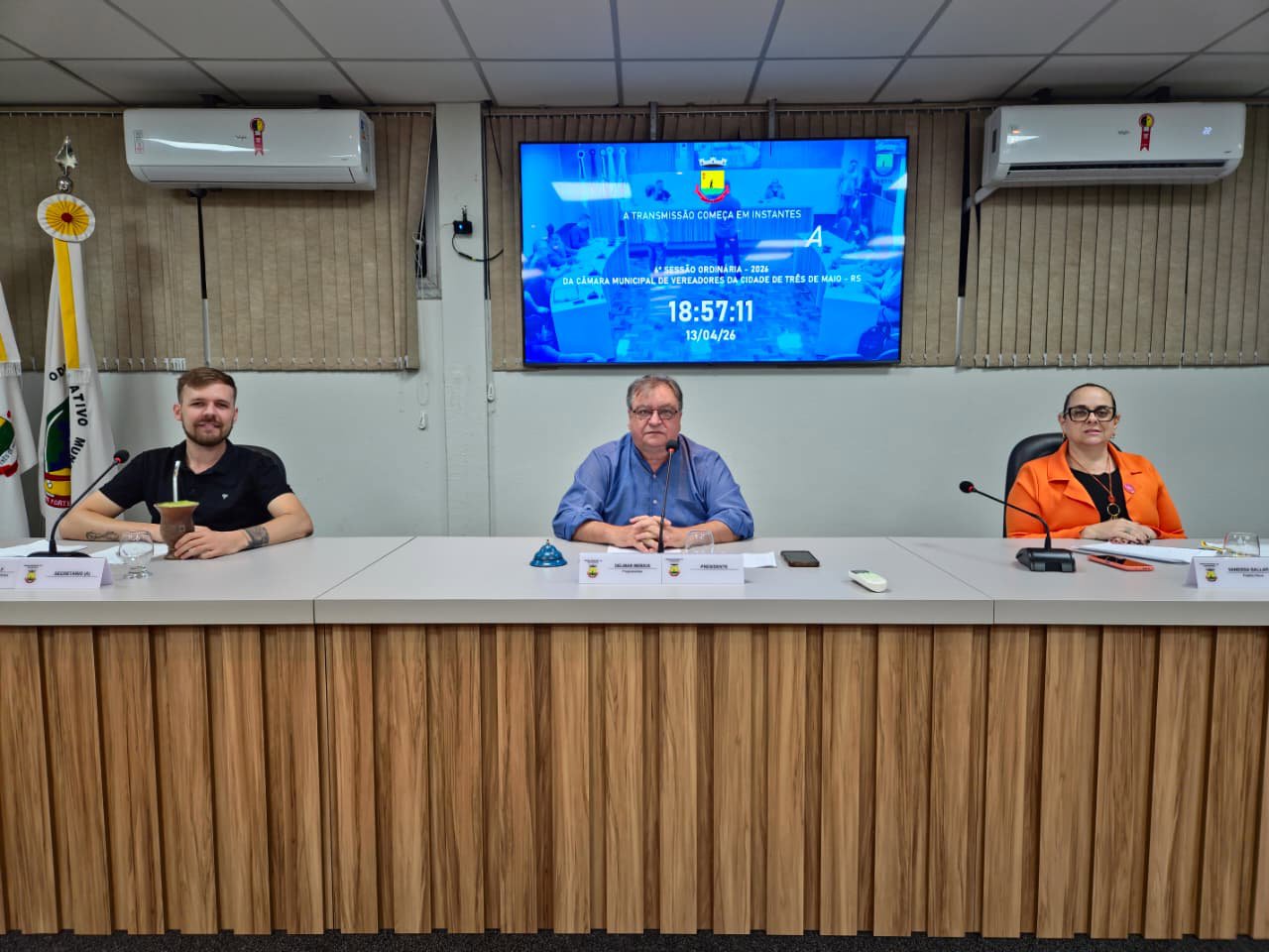 <strong><span style="font-size: 12pt;">LEGISLATIVO TR&Ecirc;S-MAIENSE REALIZA 6&ordf; SESS&Atilde;O ORDIN&Aacute;RIA DE 2026</span></strong><br />&nbsp;