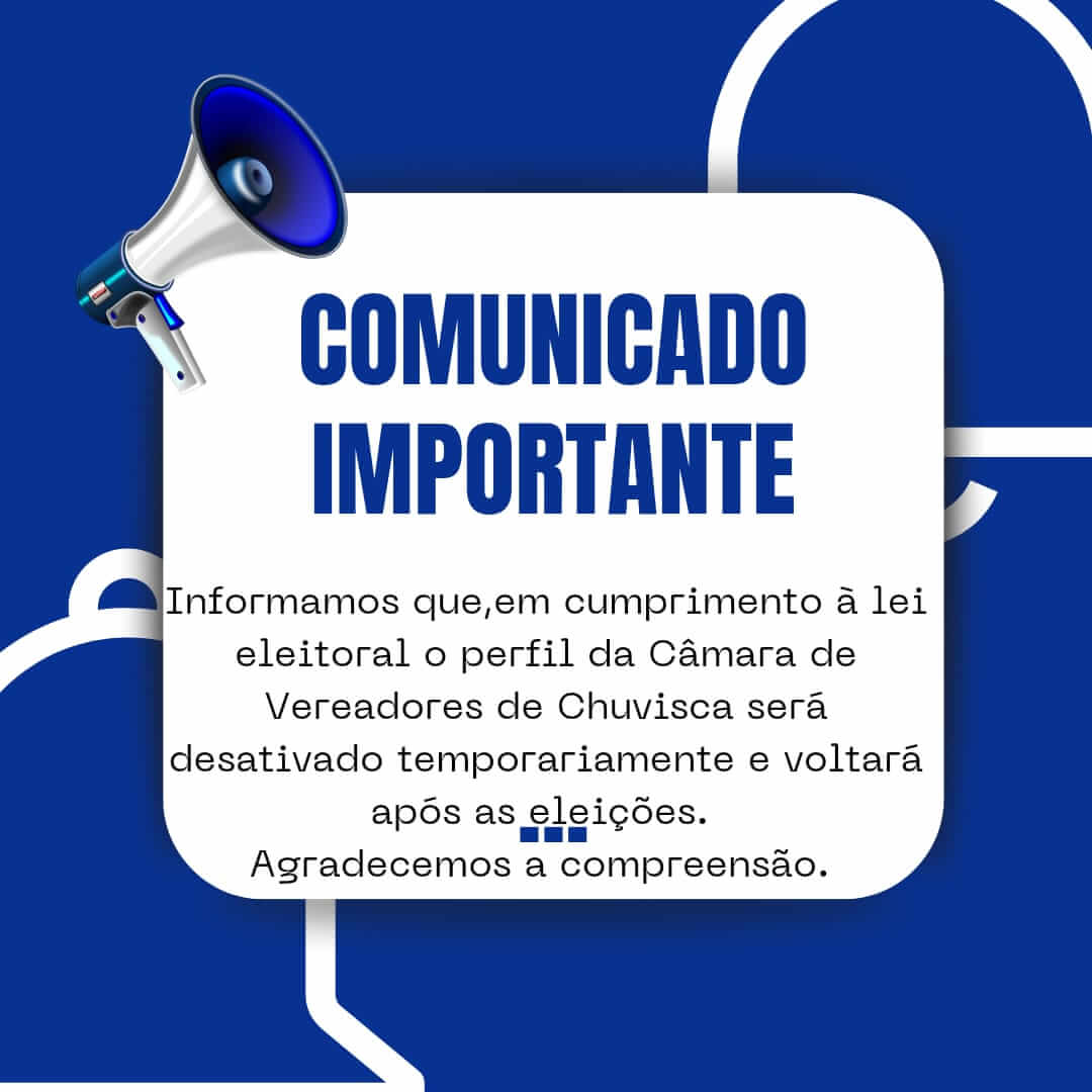 <p>Desativa&ccedil;&atilde;o das redes sociais em per&iacute;odo Eleitoral.</p>