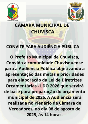 <p>Audi&ecirc;ncia P&uacute;blica</p>