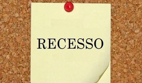 RECESSO DA CÂMARA DE VEREADORES