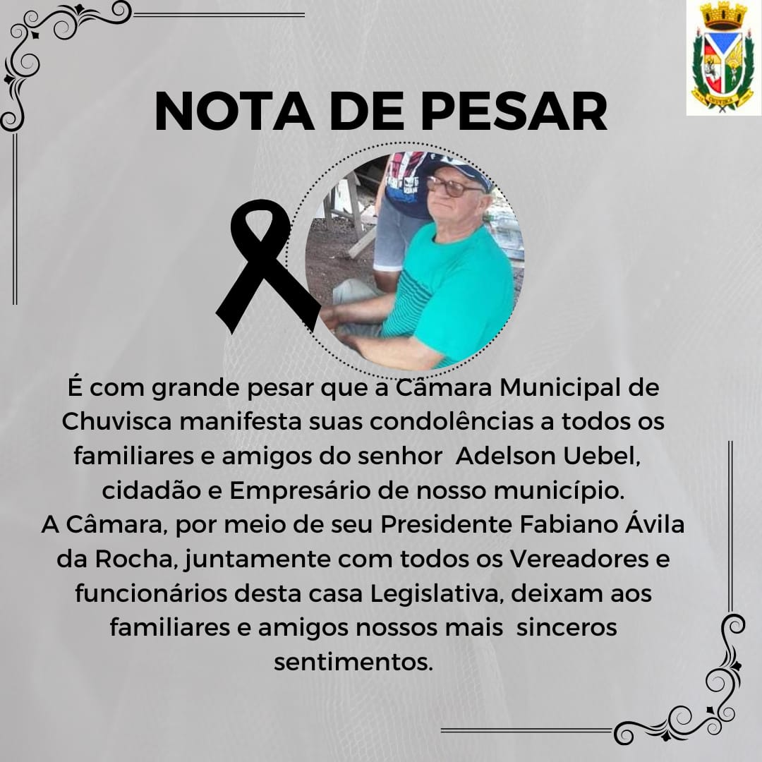 Nota de  Pesar.
