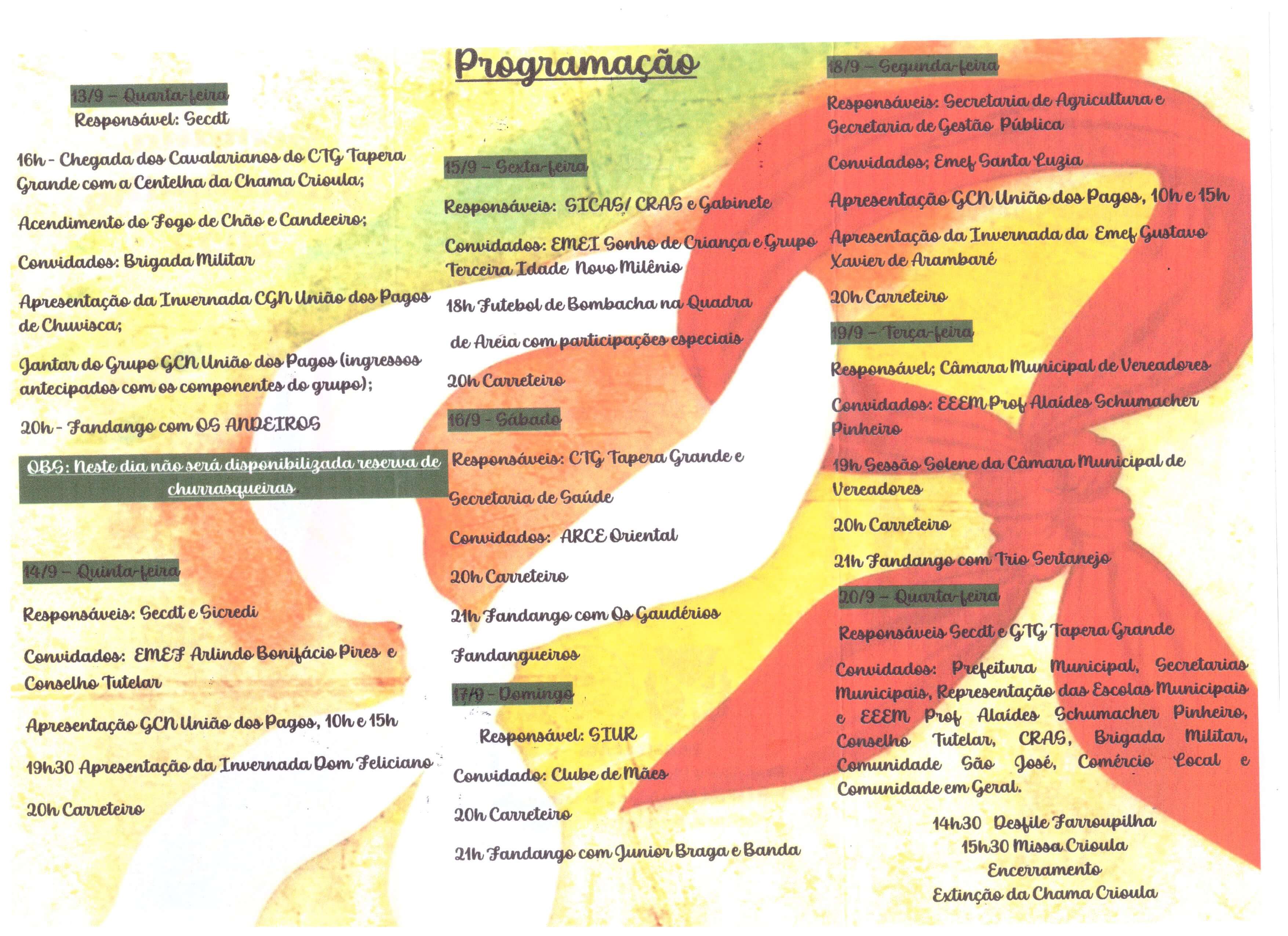 Semana Farroupilha 2023.