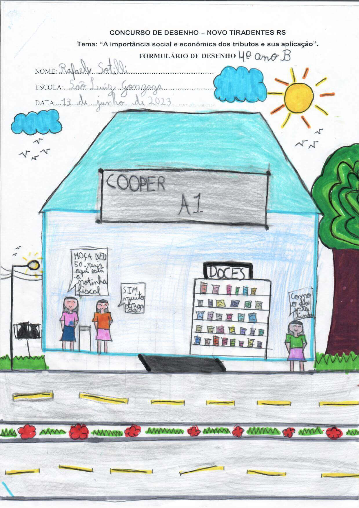 CONCURSO DE DESENHO ESCOLA MUNICIPAL SÃO LUIS GONZAGA