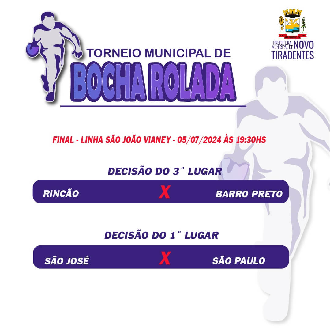 <p><strong><span style="font-family: verdana, geneva, sans-serif; font-size: 12pt;">FINAL DO TORNEIO MUNICIPAL DE BOCHA ROLADA ACONTECER&Aacute; NESTA SEXTA-FEIRA</span></strong></p>
