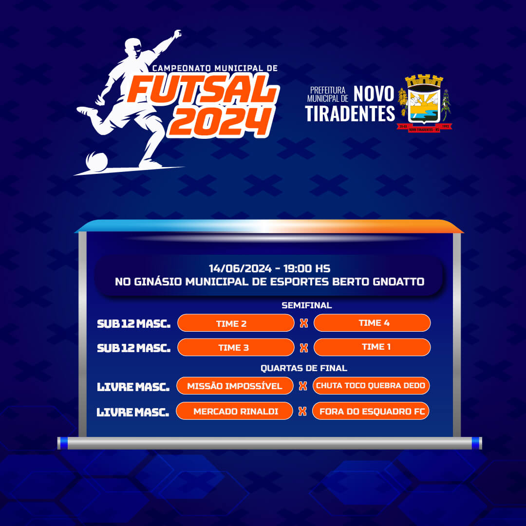 <p><strong><span style="font-family: verdana, geneva, sans-serif; font-size: 12pt;">CONFIRA OS JOGOS DO CAMPEONATO MUNICIPAL DE FUTSAL DO PR&Oacute;XIMO FINAL DE SEMANA</span></strong></p>