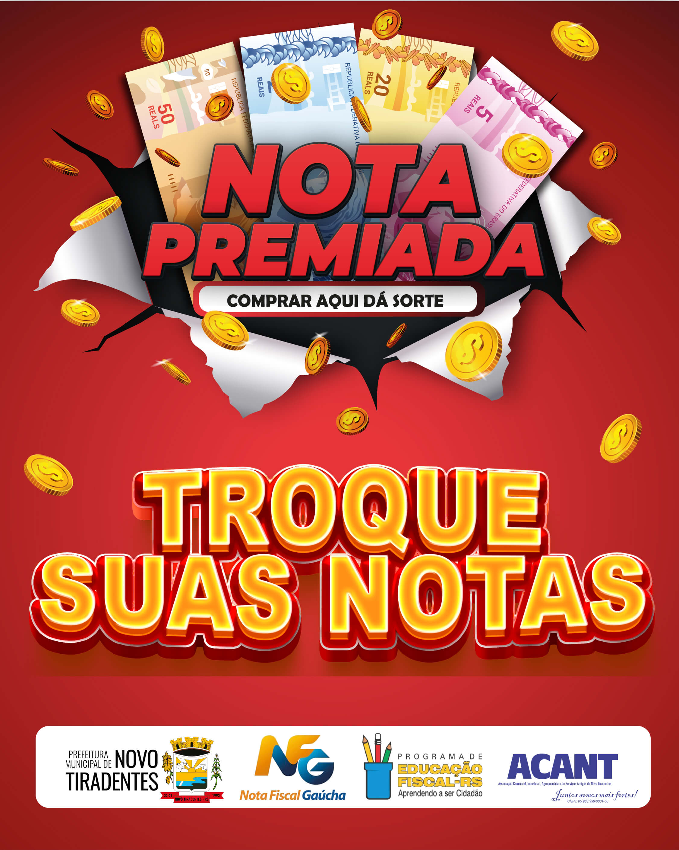 <p><strong><span style="font-family: verdana, geneva, sans-serif; font-size: 12pt;">PARTICIPE DA CAMPANHA NOTA PREMIADA DE NOVO TIRADENTES!</span></strong></p>