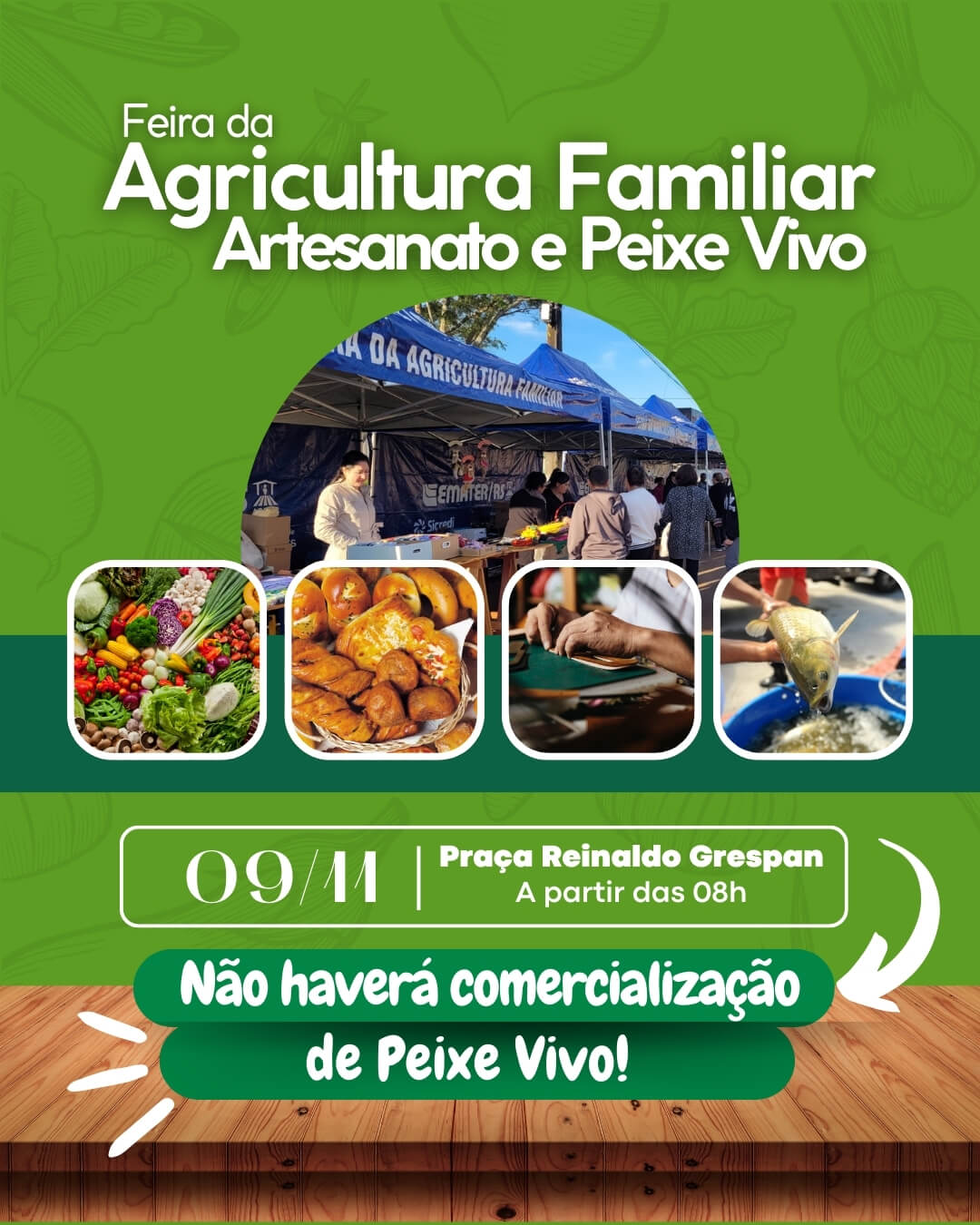 <p><strong><span style="font-family: verdana, geneva, sans-serif; font-size: 12pt;">PR&Oacute;XIMA EDI&Ccedil;&Atilde;O DA FEIRA DA AGRICULTURA FAMILIAR, ARTESANATO E PEIXE VIVO ACONTECER&Aacute; NO DIA 09 DE NOVEMBRO</span></strong></p>