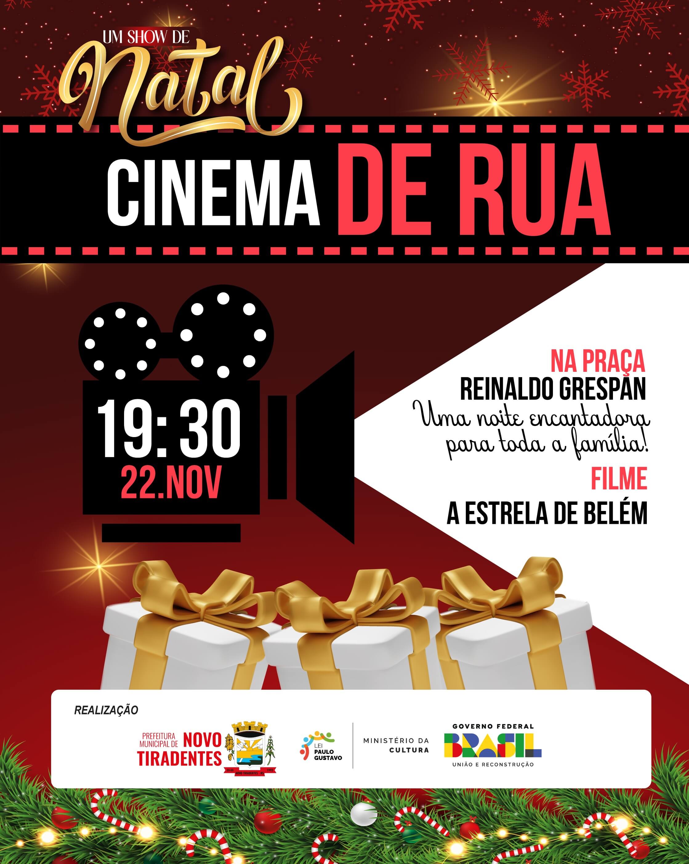 <p><strong><span style="font-size: 12pt; font-family: verdana, geneva, sans-serif;">UM SHOW DE NATAL: CINEMA DE RUA CHEGA A NOVO TIRADENTES NO DIA 22 DE NOVEMBRO</span></strong></p>