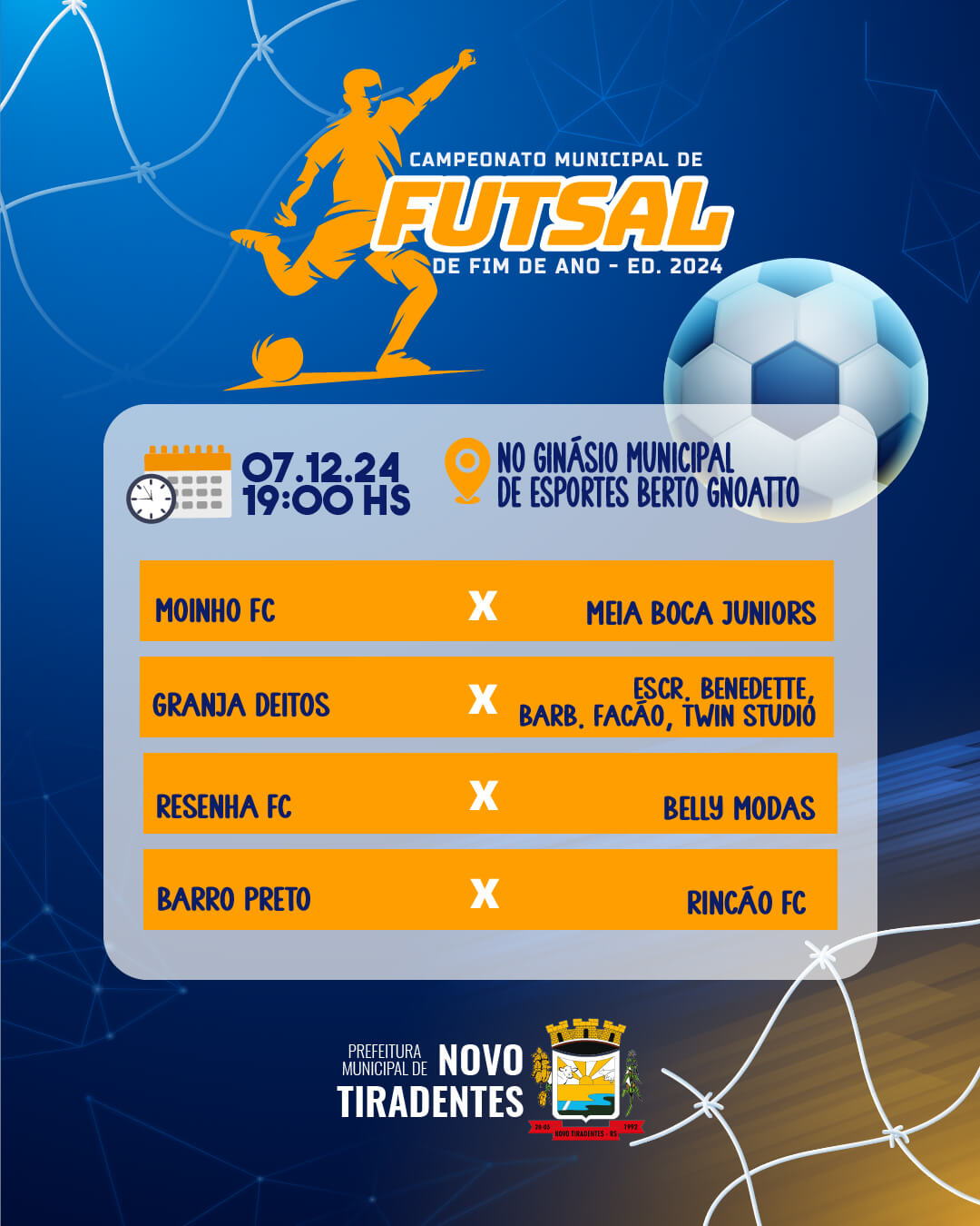 <p><strong><span style="font-family: verdana, geneva, sans-serif; font-size: 12pt;">CAMPEONATO MUNICIPAL DE FUTSAL SEGUE COM GRANDES EMO&Ccedil;&Otilde;ES NA QUARTA RODADA</span></strong></p>