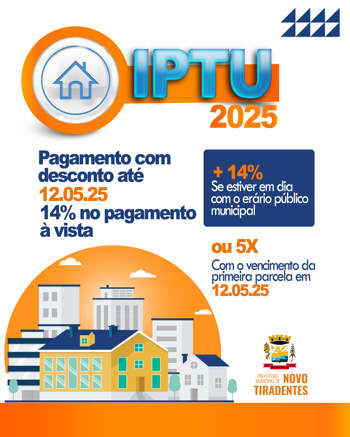<p><strong><span style="font-family: verdana, geneva, sans-serif; font-size: 12pt;">IPTU 2025: PAGAMENTO J&Aacute; PODE SER REALIZADO COM DESCONTO</span></strong></p>