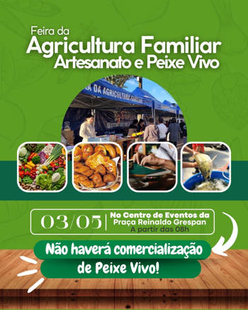 <p><span style="font-family: verdana, geneva, sans-serif; font-size: 12pt;"><strong>FEIRA DA AGRICULTURA FAMILIAR E ARTESANATO ACONTECE NESTE S&Aacute;BADO EM NOVO TIRADENTES</strong></span></p>