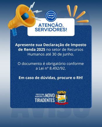 <p><span style="font-family: verdana, geneva, sans-serif; font-size: 12pt;"><strong>COMUNICADO AOS SERVIDORES MUNICIPAIS</strong></span></p>