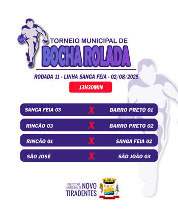 <p><span style="font-family: verdana, geneva, sans-serif; font-size: 12pt;"><strong>RODADA 11 DO TORNEIO MUNICIPAL DE BOCHA ROLADA ACONTECE NESTE S&Aacute;BADO NA LINHA SANGA FEIA</strong></span></p>