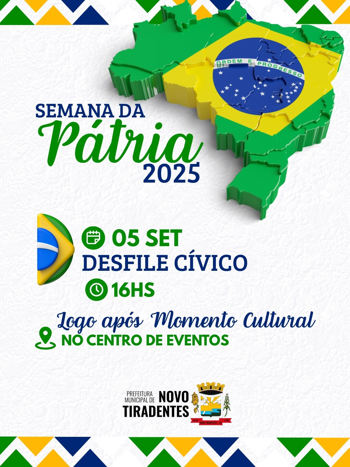 <p><span style="font-family: verdana, geneva, sans-serif; font-size: 12pt;"><strong>NOVO TIRADENTES REALIZA ATO C&Iacute;VICO EM HOMENAGEM &Agrave; INDEPEND&Ecirc;NCIA DO BRASIL NO DIA 05 DE SETEMBRO</strong></span></p>