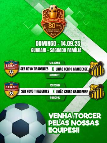 <p><span style="font-family: verdana, geneva, sans-serif; font-size: 12pt;"><strong>SER NOVO TIRADENTES DISPUTA A 5&ordf; RODADA DO CAMPEONATO REGIONAL NESTE S&Aacute;BADO</strong></span></p>