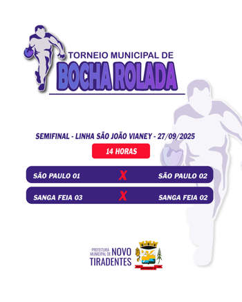 <p><span style="font-family: verdana, geneva, sans-serif; font-size: 12pt;"><strong>SEMIFINAIS DO TORNEIO MUNICIPAL DE BOCHA ROLADA ACONTECEM NESTE S&Aacute;BADO</strong></span></p>