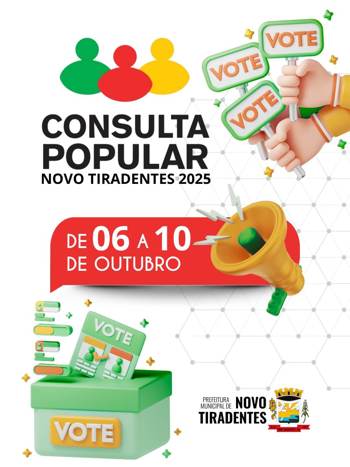 <p><span style="font-family: verdana, geneva, sans-serif; font-size: 12pt;"><strong>CONSULTA POPULAR 2025: VOTA&Ccedil;&Atilde;O COME&Ccedil;A NA SEGUNDA-FEIRA</strong></span></p>