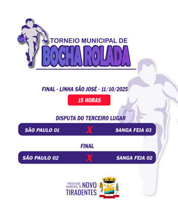 <p><span style="font-family: verdana, geneva, sans-serif; font-size: 12pt;"><strong>COMUNIDADE &Eacute; CONVIDADA PARA A FINAL DO TORNEIO MUNICIPAL DE BOCHA ROLADA NESTE S&Aacute;BADO</strong></span></p>