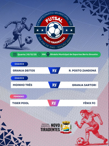 <p><span style="font-family: verdana, geneva, sans-serif; font-size: 12pt;"><strong>PR&Oacute;XIMA RODADA DO CAMPEONATO MUNICIPAL DE FUTSAL ACONTECE NESTA QUARTA-FEIRA, 10 DE DEZEMBRO</strong></span></p>