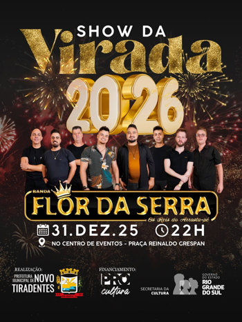 <p><span style="font-family: verdana, geneva, sans-serif; font-size: 12pt;"><strong>SHOW DA VIRADA PROMETE ENCERRAR 2025 COM M&Uacute;SICA, ALEGRIA E MUITA EMO&Ccedil;&Atilde;O EM NOVO TIRADENTES</strong></span></p>