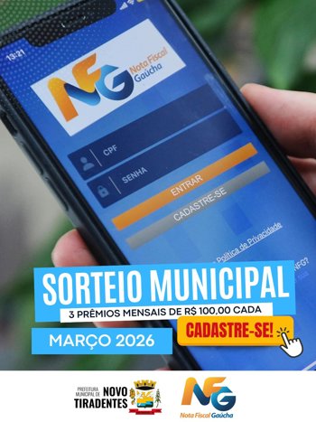 <span style="font-size: 12pt; font-family: 'arial black', sans-serif;">CONFIRA OS GANHADORES DO SORTEIO MUNICIPAL DO PROGRAMA NOTA FISCAL GA&Uacute;CHA &ndash; MAR&Ccedil;O 2026</span>