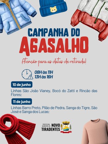 <span style="font-family: 'arial black', sans-serif; font-size: 12pt;">CAMPANHA DO AGASALHO 2026: CRAS DIVULGA CRONOGRAMA DE DISTRIBUI&Ccedil;&Atilde;O PARA AS COMUNIDADES DO MUNIC&Iacute;PIO</span>