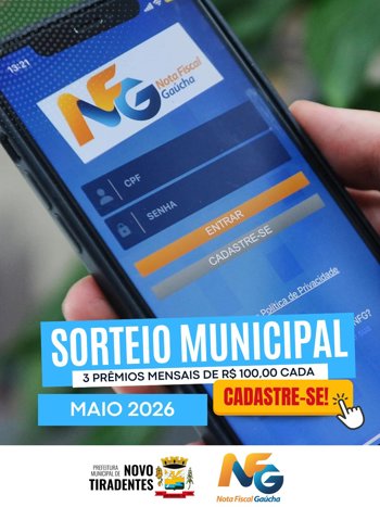 <span style="font-family: 'arial black', sans-serif; font-size: 12pt;">CONFIRA OS CONTEMPLADOS NO SORTEIO MUNICIPAL DO PROGRAMA NOTA FISCAL GA&Uacute;CHA &ndash; MAIO 2026</span>