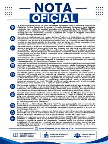 <span style="font-family: 'arial black', sans-serif; font-size: 12pt;">NOTA OFICIAL</span>