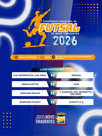 <span style="font-family: 'arial black', sans-serif; font-size: 12pt;">CAMPEONATO MUNICIPAL DE FUTSAL 2026 TEM NOVA RODADA NESTA SEXTA-FEIRA</span>