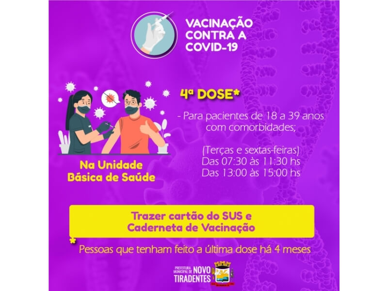 INICIA NOVA ETAPA DE VACINAÇÃO CONTRA A COVID-19
