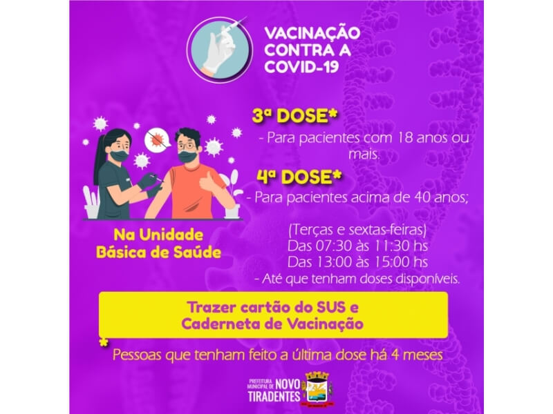 GRUPO DE VACINAÇÃO CONTRA A COVID-19 NOVO TIRADENTES