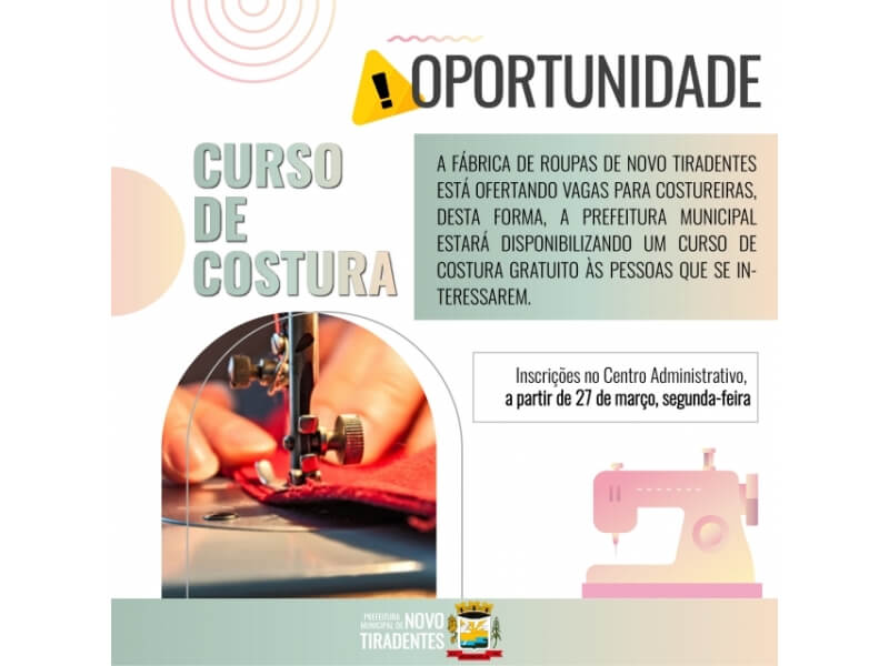 OPORTUNIDADE DE TRABALHO!