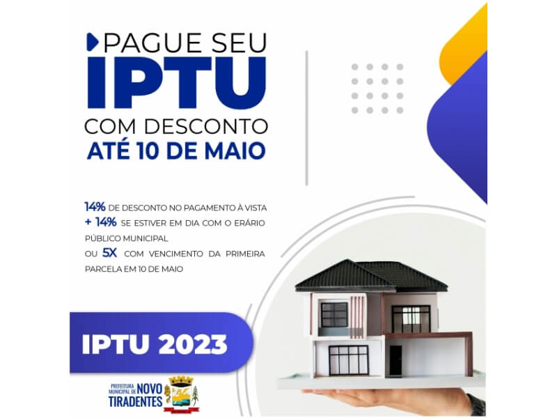 IPTU 2023 JÁ PODE SER PAGO COM DESCONTO