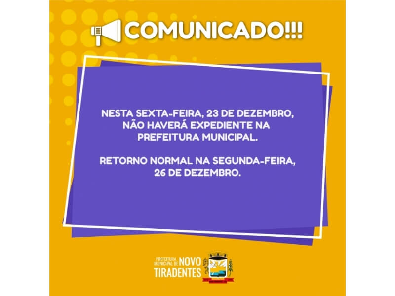COMUNICADO IMPORTANTE
