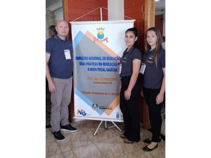 SERVIDORES MUNICIPAIS DE NOVO TIRADENTES PARTICIPAM DE SEMINÁRIO REGIONAL DE EDUCAÇÃO FISCAL E NOTA FISCAL GAÚCHA