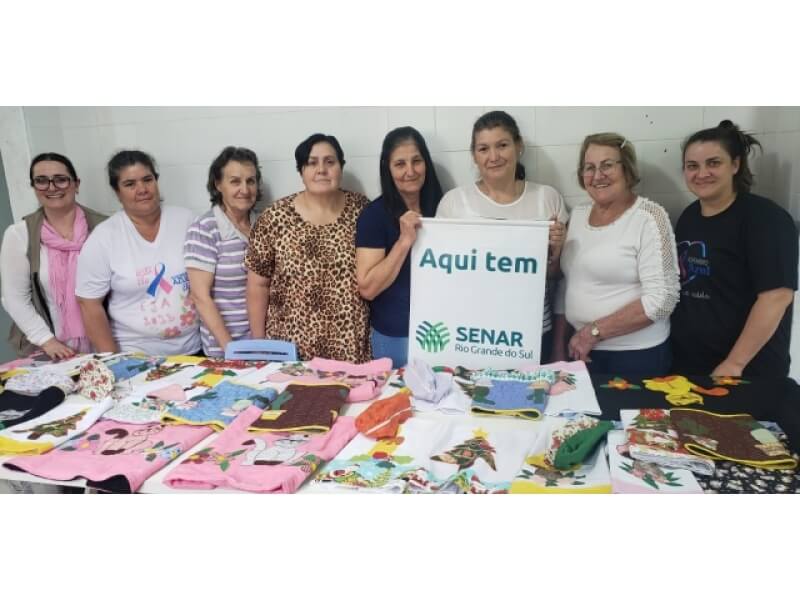 MAIS UMA TURMA DO CURSO DE PATCHWORK OFERECIDO PELO CRAS DE NOVO TIRADENTES