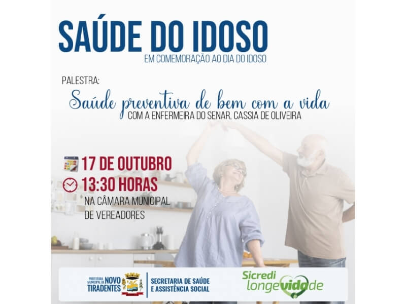 SECRETARIA DE SAÚDE E ASSISTÊNCIA SOCIAL PROMOVE EVENTO EM COMEMORAÇÃO AO DIA DO IDOSO